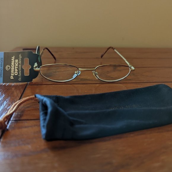 Personal Optics Burgundy Ladies Delicate Oval Reading Glasses Magnifier +200 NWT - Picture 2 of 5